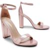 image:imageDREAM PAIRS Womens HiChunk High Heel Pump SandalsChampagnePearl
