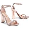 image:imageDREAM PAIRS Womens HiChunk High Heel Pump SandalsChampagnerhinestone