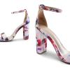 image:imageDREAM PAIRS Womens HiChunk High Heel Pump SandalsFloral