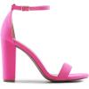 image:imageDREAM PAIRS Womens HiChunk High Heel Pump SandalsFuchsiaSuede