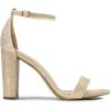 image:imageDREAM PAIRS Womens HiChunk High Heel Pump SandalsGoldGlitter