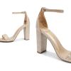 image:imageDREAM PAIRS Womens HiChunk High Heel Pump SandalsGoldGlitter
