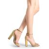 image:imageDREAM PAIRS Womens HiChunk High Heel Pump SandalsGoldpat