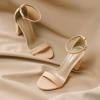 image:imageDREAM PAIRS Womens HiChunk High Heel Pump SandalsNudeNubuck