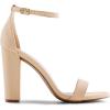 image:imageDREAM PAIRS Womens HiChunk High Heel Pump SandalsNudeNubuck
