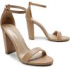 image:imageDREAM PAIRS Womens HiChunk High Heel Pump SandalsNudePu