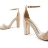 image:imageDREAM PAIRS Womens HiChunk High Heel Pump SandalsNudeSuede