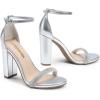 image:imageDREAM PAIRS Womens HiChunk High Heel Pump SandalsSilver