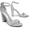 image:imageDREAM PAIRS Womens HiChunk High Heel Pump SandalsSilverGlitter