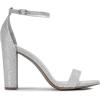 image:imageDREAM PAIRS Womens HiChunk High Heel Pump SandalsSilverGlitter