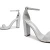 image:imageDREAM PAIRS Womens HiChunk High Heel Pump SandalsSilverGlitter