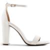 image:imageDREAM PAIRS Womens HiChunk High Heel Pump SandalsWhitePu
