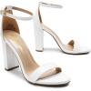 image:imageDREAM PAIRS Womens HiChunk High Heel Pump SandalsWhitePu