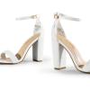 image:imageDREAM PAIRS Womens HiChunk High Heel Pump SandalsWhitepearl