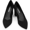 image:imageDREAM PAIRS Womens High Chunky Closed Toe Block Heels Pointed Toe Wedding Party Elegant Slip On Pumps ShoesBlack