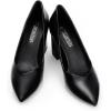 image:imageDREAM PAIRS Womens High Chunky Closed Toe Block Heels Pointed Toe Wedding Party Elegant Slip On Pumps ShoesBlackPu