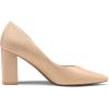 image:imageDREAM PAIRS Womens High Chunky Closed Toe Block Heels Pointed Toe Wedding Party Elegant Slip On Pumps ShoesNudePu