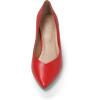 image:imageDREAM PAIRS Womens High Chunky Closed Toe Block Heels Pointed Toe Wedding Party Elegant Slip On Pumps ShoesRedPu