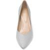 image:imageDREAM PAIRS Womens High Chunky Closed Toe Block Heels Pointed Toe Wedding Party Elegant Slip On Pumps ShoesSilver
