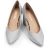 image:imageDREAM PAIRS Womens High Chunky Closed Toe Block Heels Pointed Toe Wedding Party Elegant Slip On Pumps ShoesSilver
