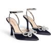 image:imageDREAM PAIRS Womens High Heels Destiny Closed Toe Strappy Heels Sexy Rhinestone Ankle Strap Pumps Wedding Bridal Party Dress Shoes DestinyBlack