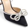 image:imageDREAM PAIRS Womens High Heels Destiny Closed Toe Strappy Heels Sexy Rhinestone Ankle Strap Pumps Wedding Bridal Party Dress Shoes DestinyBlack