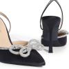 image:imageDREAM PAIRS Womens High Heels Destiny Closed Toe Strappy Heels Sexy Rhinestone Ankle Strap Pumps Wedding Bridal Party Dress Shoes DestinyBlack