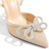 image:imageDREAM PAIRS Womens High Heels Destiny Closed Toe Strappy Heels Sexy Rhinestone Ankle Strap Pumps Wedding Bridal Party Dress Shoes DestinyGold
