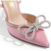 image:imageDREAM PAIRS Womens High Heels Destiny Closed Toe Strappy Heels Sexy Rhinestone Ankle Strap Pumps Wedding Bridal Party Dress Shoes DestinyPink