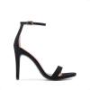 image:imageDREAM PAIRS Womens High Heels Flower Ankle Strap Stilettos Round Open Toe Dressy Sexy SandalsBlackSuede