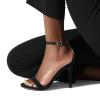 image:imageDREAM PAIRS Womens High Heels Flower Ankle Strap Stilettos Round Open Toe Dressy Sexy SandalsBlackSuede