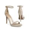 image:imageDREAM PAIRS Womens High Heels Flower Ankle Strap Stilettos Round Open Toe Dressy Sexy SandalsGoldGlitter