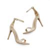 image:imageDREAM PAIRS Womens High Heels Flower Ankle Strap Stilettos Round Open Toe Dressy Sexy SandalsGoldGlitter