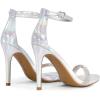 image:imageDREAM PAIRS Womens High Heels Flower Ankle Strap Stilettos Round Open Toe Dressy Sexy SandalsGrey