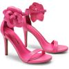 image:imageDREAM PAIRS Womens High Heels Flower Ankle Strap Stilettos Round Open Toe Dressy Sexy SandalsHot Pinkpu