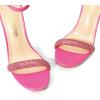 image:imageDREAM PAIRS Womens High Heels Flower Ankle Strap Stilettos Round Open Toe Dressy Sexy SandalsHot Pinkrhinestone