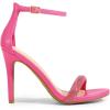 image:imageDREAM PAIRS Womens High Heels Flower Ankle Strap Stilettos Round Open Toe Dressy Sexy SandalsHot Pinkrhinestone
