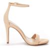 image:imageDREAM PAIRS Womens High Heels Flower Ankle Strap Stilettos Round Open Toe Dressy Sexy SandalsNudeNubuck