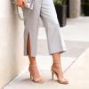 image:imageDREAM PAIRS Womens High Heels Flower Ankle Strap Stilettos Round Open Toe Dressy Sexy SandalsNudeNubuck