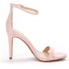 image:imageDREAM PAIRS Womens High Heels Flower Ankle Strap Stilettos Round Open Toe Dressy Sexy SandalsPink