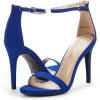 image:imageDREAM PAIRS Womens High Heels Flower Ankle Strap Stilettos Round Open Toe Dressy Sexy SandalsRoyalBlue