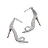 image:imageDREAM PAIRS Womens High Heels Flower Ankle Strap Stilettos Round Open Toe Dressy Sexy SandalsSilver