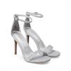 image:imageDREAM PAIRS Womens High Heels Flower Ankle Strap Stilettos Round Open Toe Dressy Sexy SandalsSilverGlitter