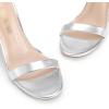 image:imageDREAM PAIRS Womens High Heels Flower Ankle Strap Stilettos Round Open Toe Dressy Sexy SandalsSilvermetallic