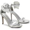 image:imageDREAM PAIRS Womens High Heels Flower Ankle Strap Stilettos Round Open Toe Dressy Sexy SandalsSilverpu