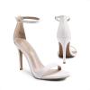 image:imageDREAM PAIRS Womens High Heels Flower Ankle Strap Stilettos Round Open Toe Dressy Sexy SandalsWhitePu