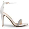 image:imageDREAM PAIRS Womens High Heels Flower Ankle Strap Stilettos Round Open Toe Dressy Sexy SandalsWhiterhinestone