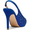 image:imageDREAM PAIRS Womens High Heels Platform Dress Rhinestones Peep Toe Pumps ShoesRoyalBlueSuede