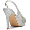 image:imageDREAM PAIRS Womens High Heels Platform Dress Rhinestones Peep Toe Pumps ShoesSilverGlitter