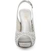 image:imageDREAM PAIRS Womens High Heels Platform Dress Rhinestones Peep Toe Pumps ShoesSilverGlitter